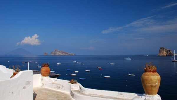 Panarea Vista sul mare